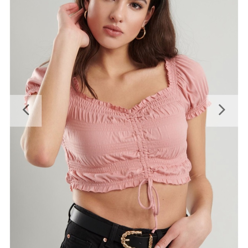 Pink crop top
